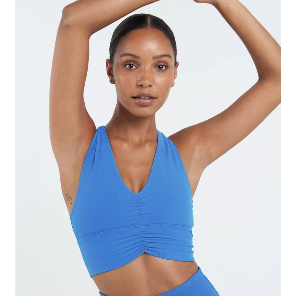 Tempo Ribbed Workout Sports Bra 2.0 × 1